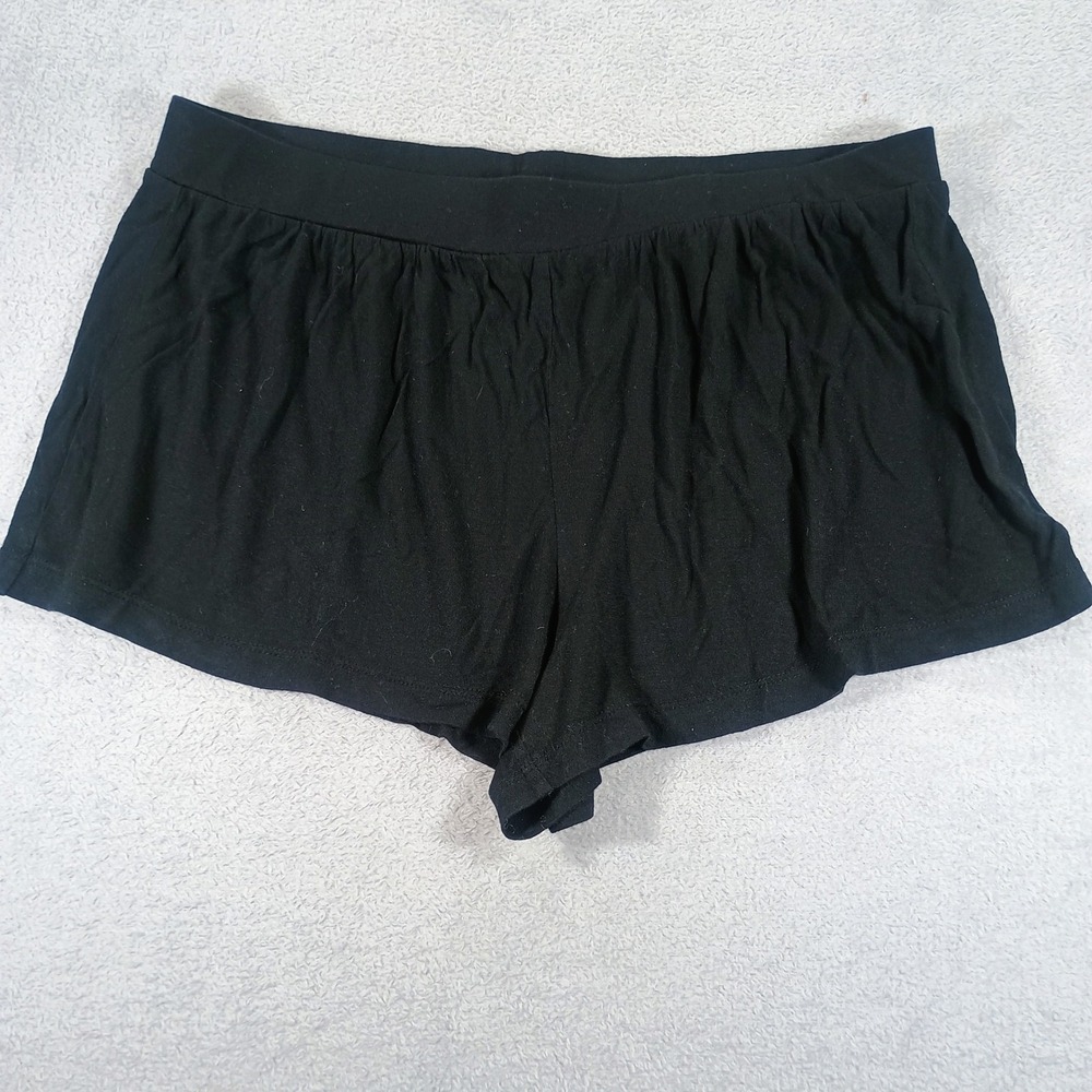 Banana Republic Womens Sleep Shorts Black Medium Elastic Waist Lounge
